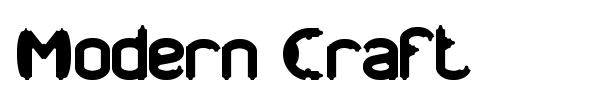 Modern Craft font preview